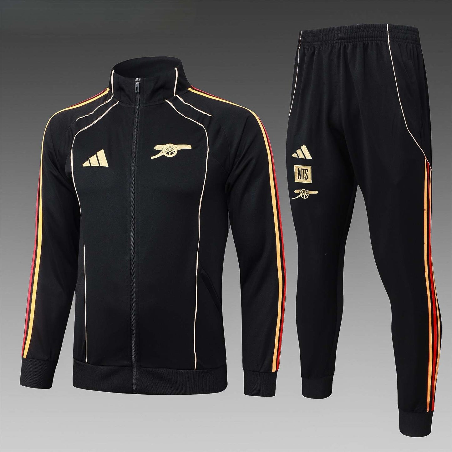 Arsenal Full-zip Trainingspak 'Zwart' 25/26 - VOLWASSENEN