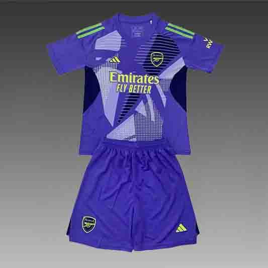 Arsenal Keeper Voetbalkit 'Paars' 24/25 - KINDEREN
