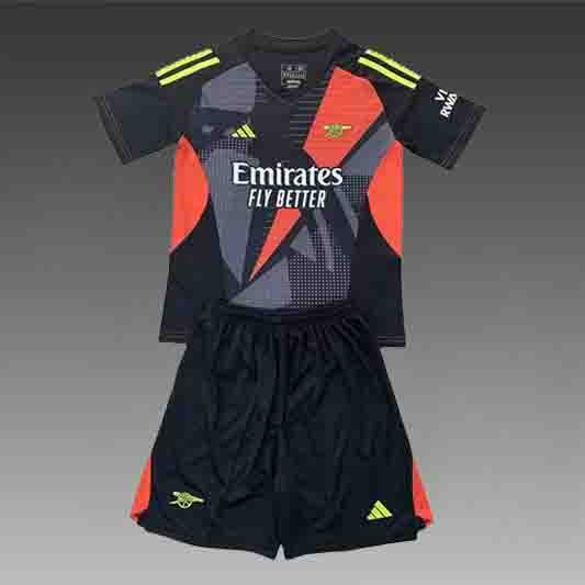 Arsenal Keeper Voetbalkit 'Zwart' 24/25 - KINDEREN