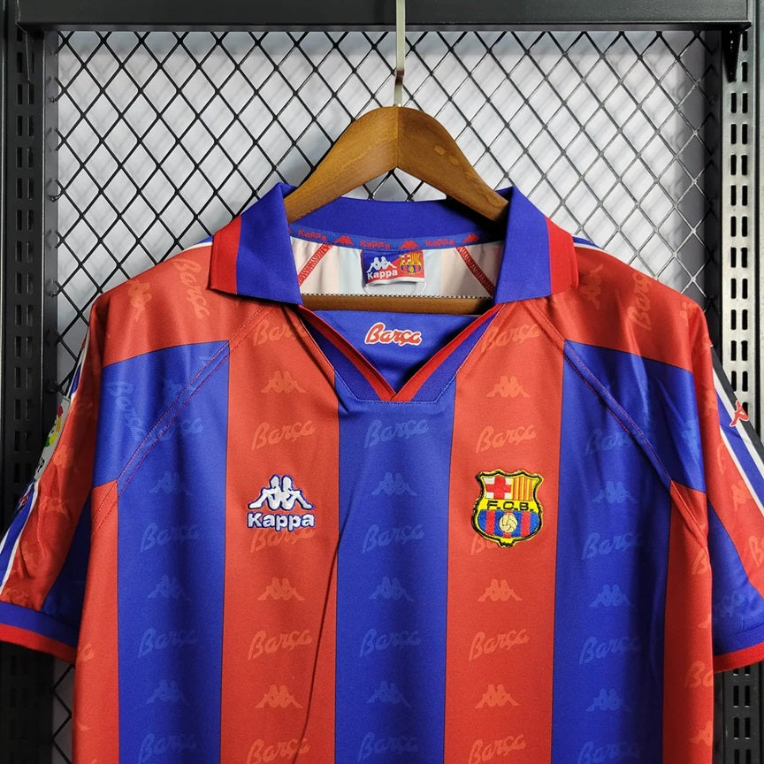 Barcelona Retro 'Thuis' Voetbalshirt 95/97 - VOLWASSENEN