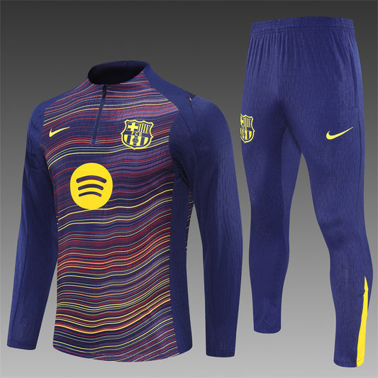 Barcelona Half-Pull Trainingspak 'Blauw-Geel' 25/26 - VOLWASSENEN