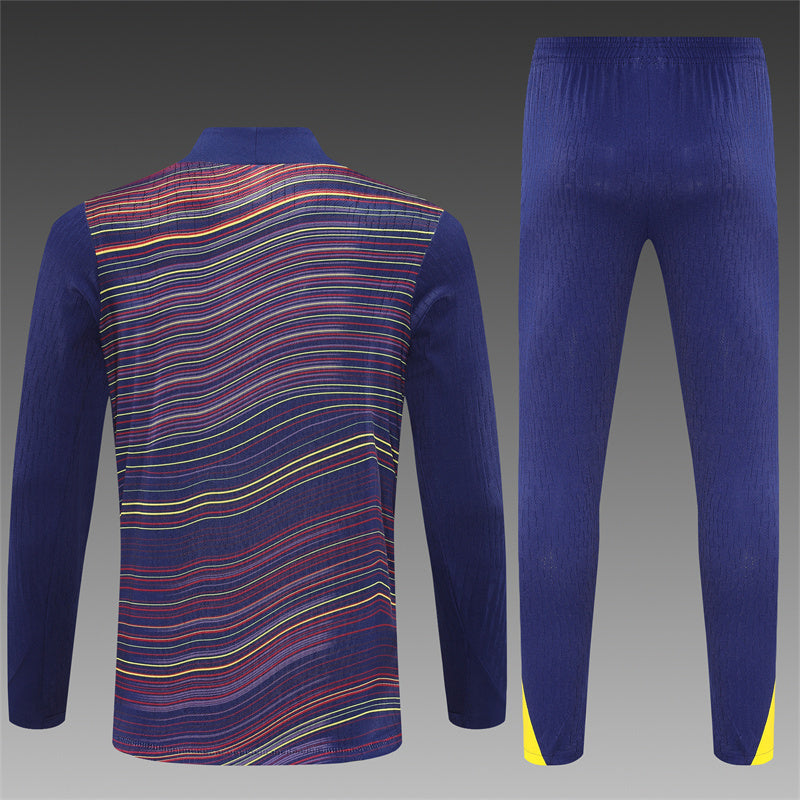 Barcelona Half-Pull Trainingspak 'Blauw-Geel' 25/26 - KINDEREN