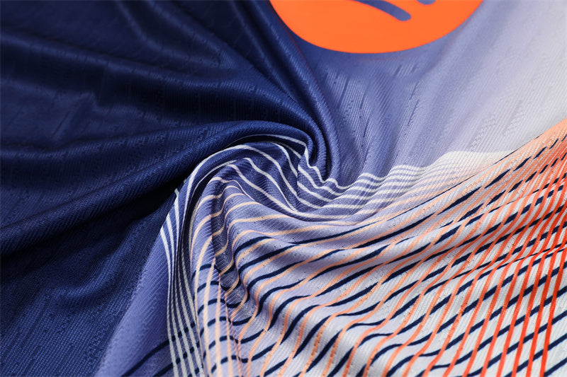 Barcelona Half-Pull Trainingspak 'Blauw-Oranje' 25/26 - VOLWASSENEN