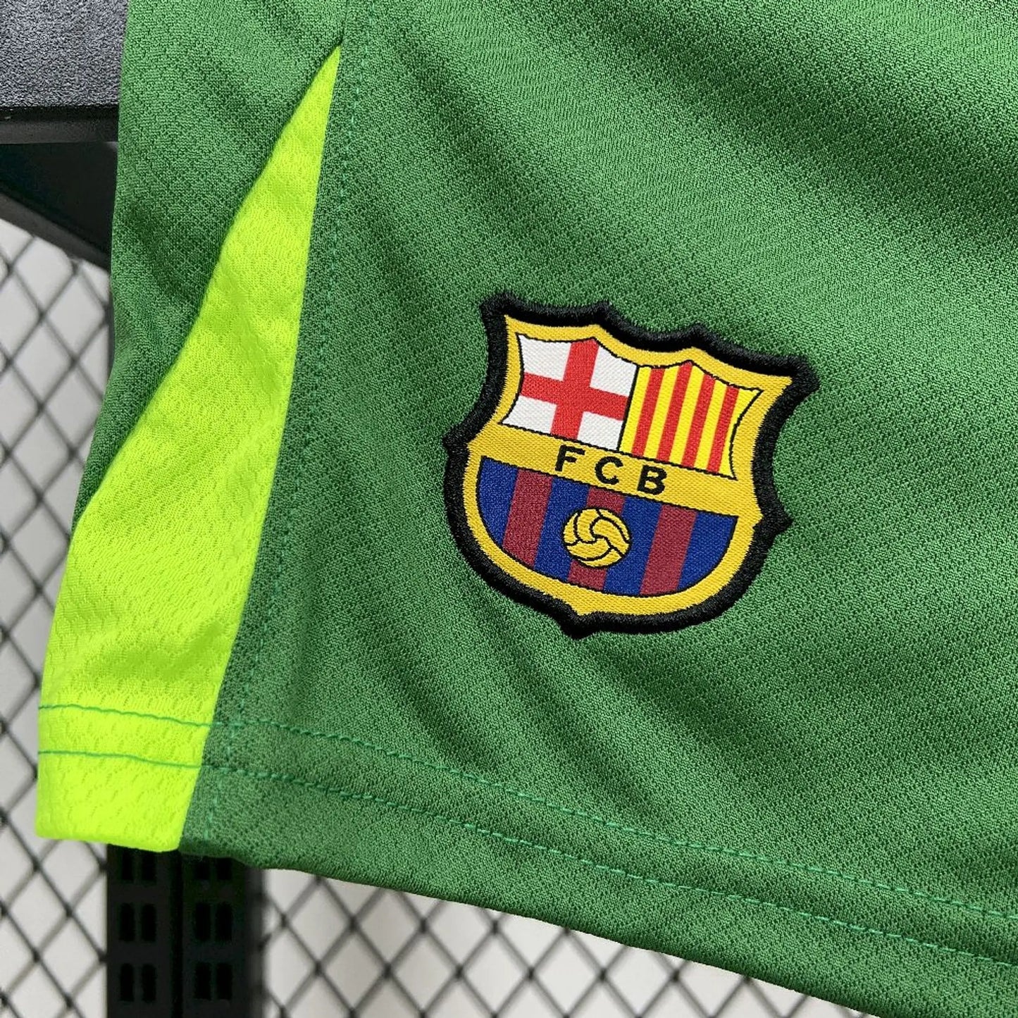 Barcelona Keeper Voetbalkit 'Groen' 25/26 - KINDEREN