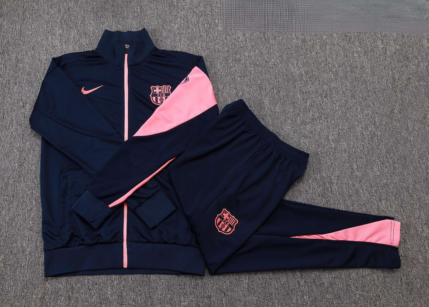 Barcelona Full-zip Trainingspak 'Blauw-Roze' 25/26 - VOLWASSENEN