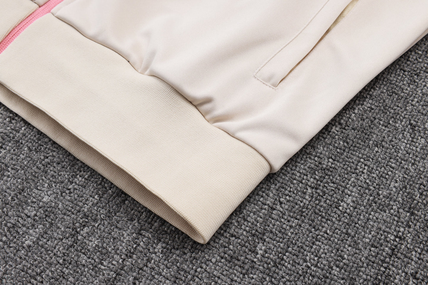 Barcelona Full-zip Trainingspak 'Beige-Roze' 25/26 - KINDEREN