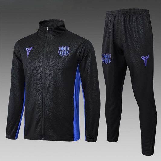 Barcelona Full-zip 'Snake Edition' Trainingspak 'Zwart-Paars' 25/26 - VOLWASSENEN