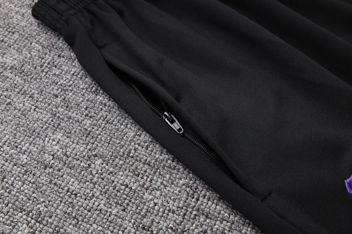 Barcelona Full-zip Trainingspak 'Zwart-Paars' 25/26 - VOLWASSENEN