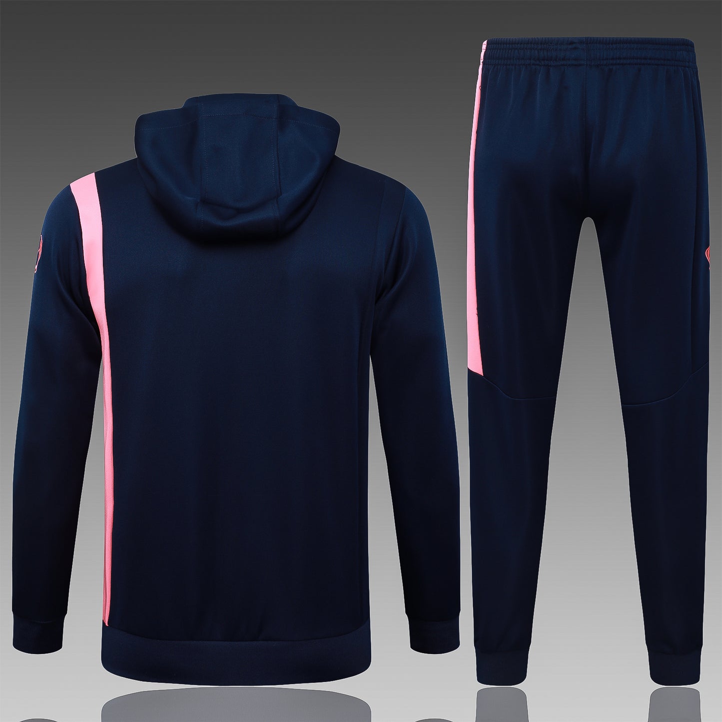 Barcelona Hooded Full-zip Trainingspak 'Blauw-Roze' 25/26 - VOLWASSENEN