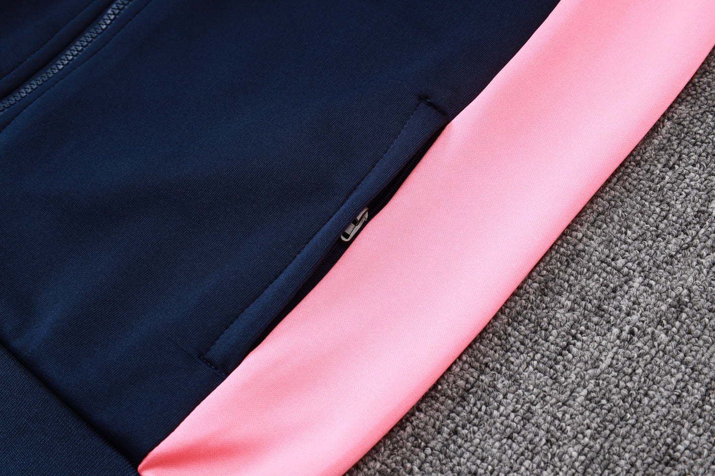 Barcelona Hooded Full-zip Trainingspak 'Blauw-Roze' 25/26 - VOLWASSENEN