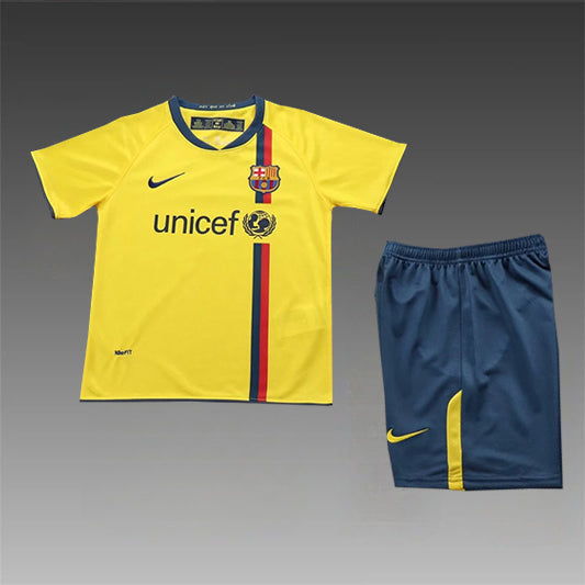 Barcelona Retro 'Uit' Voetbalkit 08/09 - KINDEREN