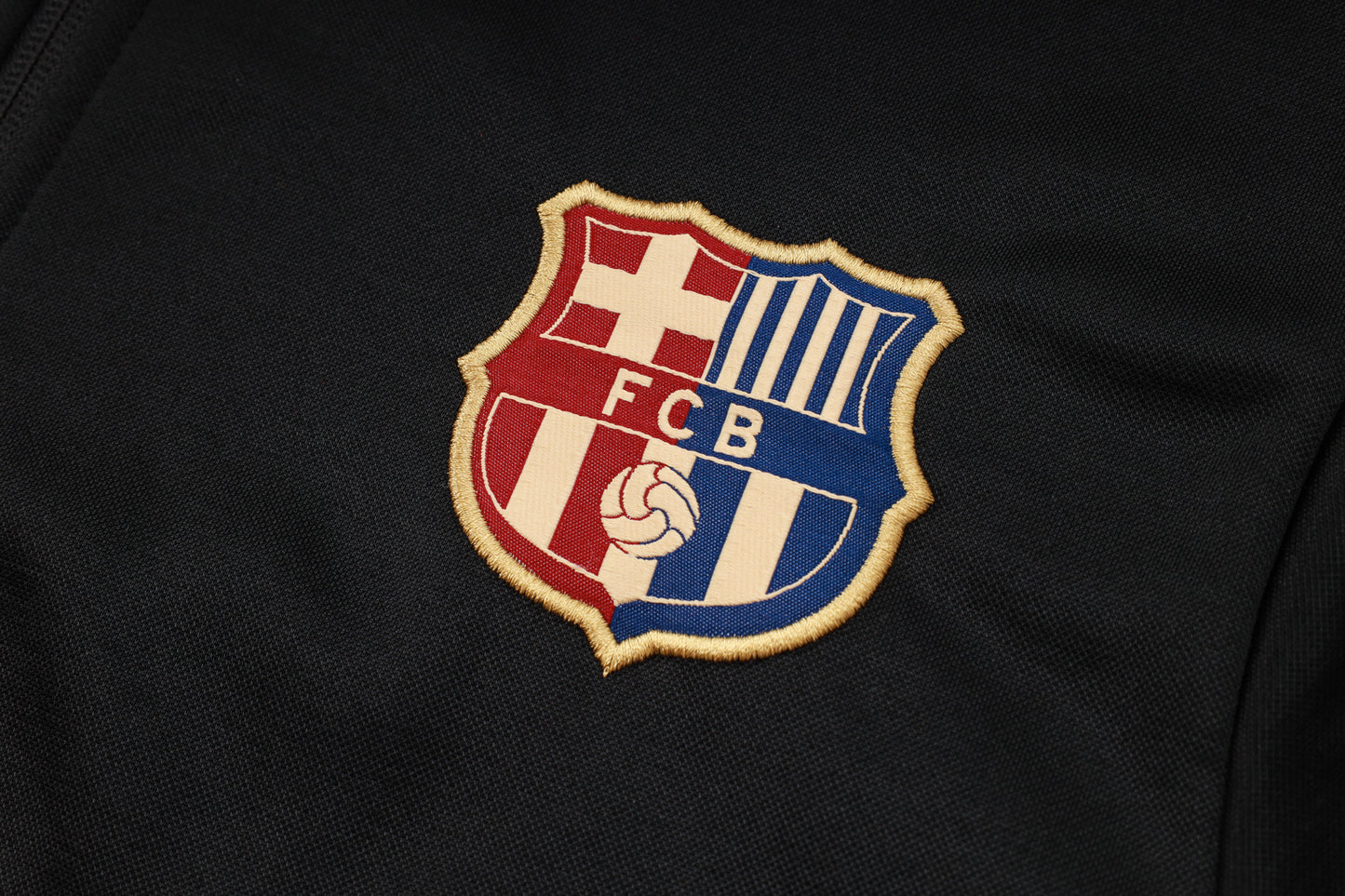 Barcelona Hooded Full-Zip Trainingspak 'Zwart' - VOLWASSENEN