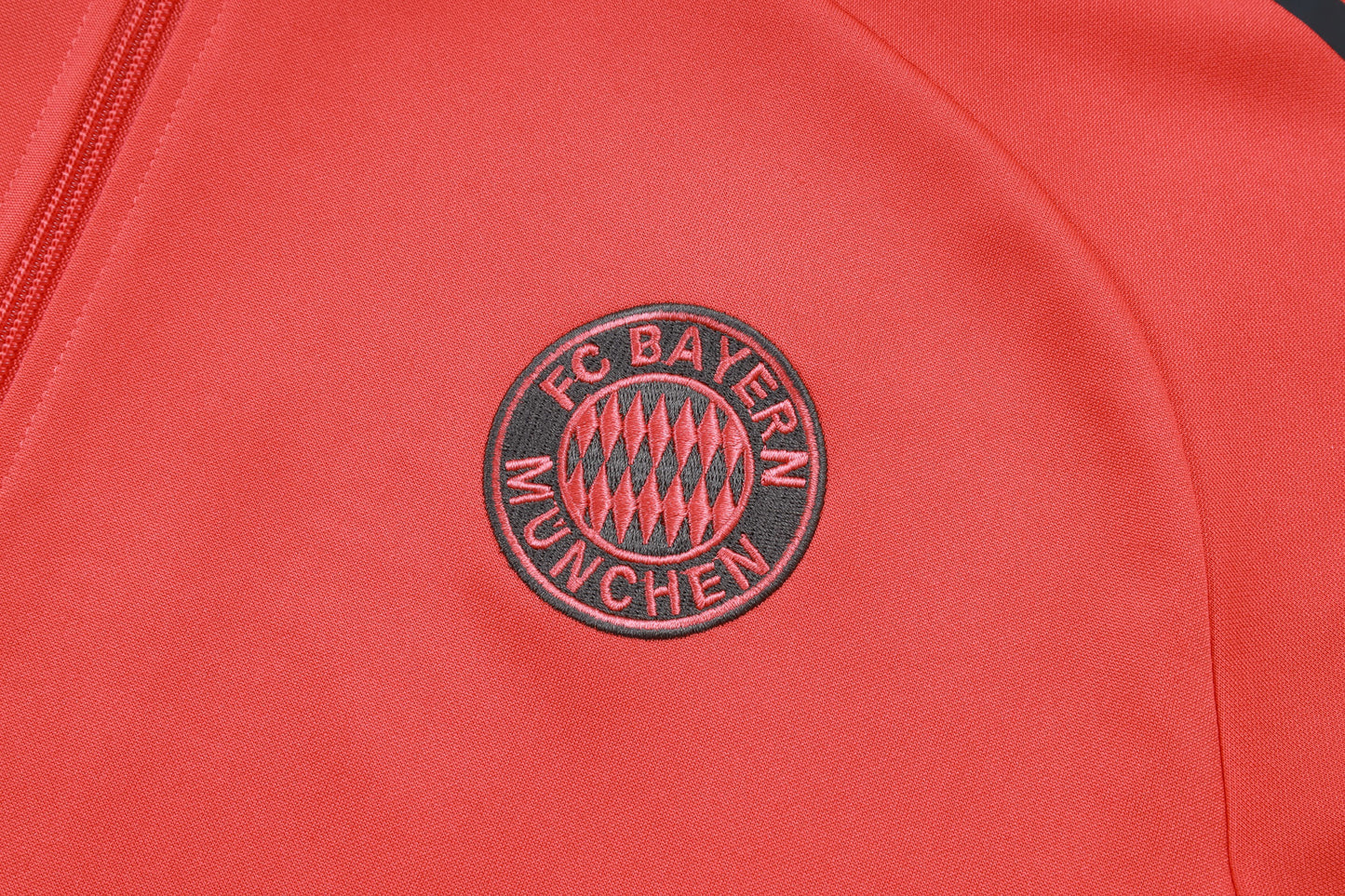 Bayern Munchen Full-zip Trainingspak 'Fluor/Grijs' 25/26 - KINDEREN
