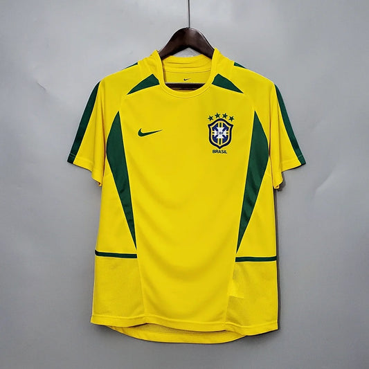 Brazilie Retro 'Thuis' Voetbalshirt 2002 - VOLWASSENEN
