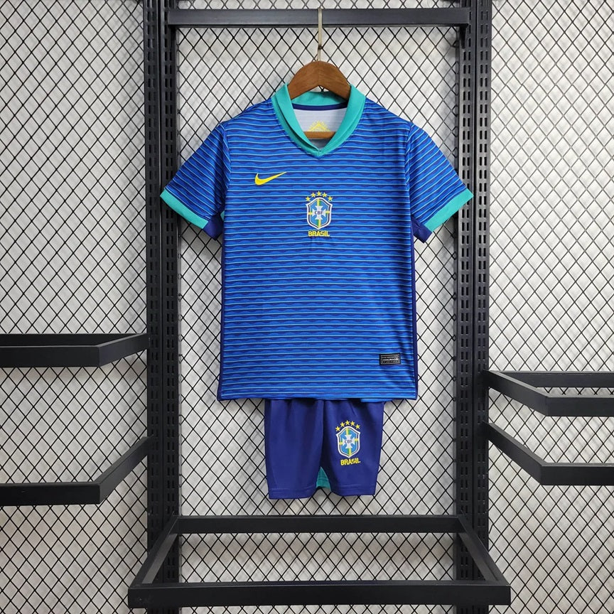 Brazilie 'Uit' Voetbalkit 2024 - KINDEREN