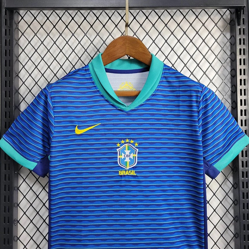 Brazilie 'Uit' Voetbalkit 2024 - KINDEREN