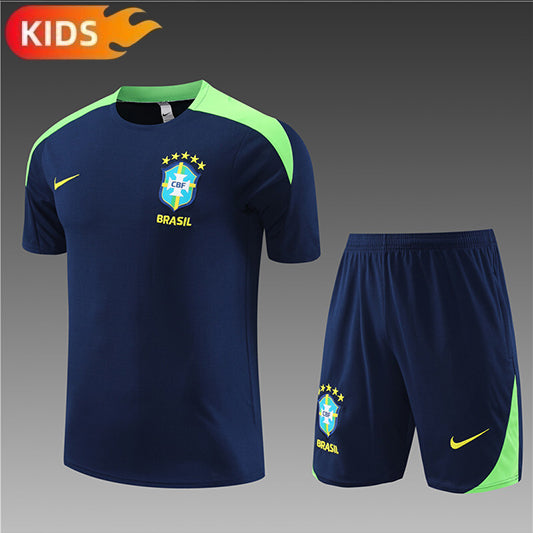 Brazilie Trainingskit 'Blauw' 25/26 - KINDEREN