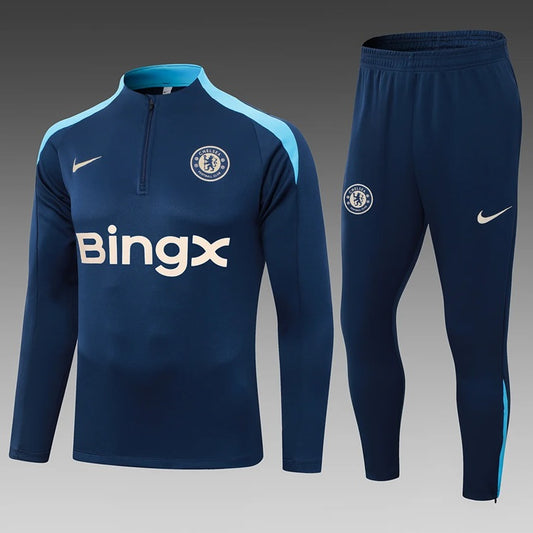 Chelsea Half-Pull Trainingspak 'Blauw' - VOLWASSENEN