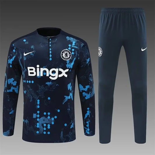 Chelsea Half-Pull Trainingspak 'Koningsblauw' - VOLWASSENEN