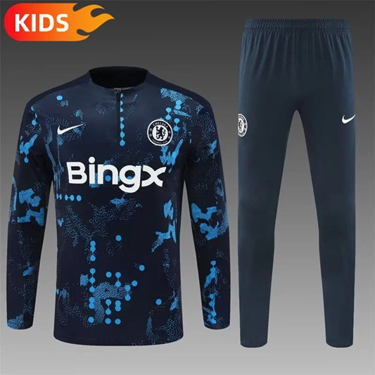 Chelsea Half-Pull Trainingspak 'Koningsblauw' - KINDEREN