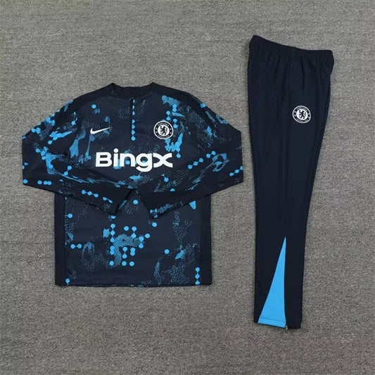 Chelsea Half-Pull Trainingspak 'Koningsblauw' - VOLWASSENEN