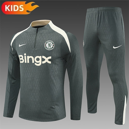 Chelsea Half-Pull Trainingspak 'Grijs' 25/26 - KINDEREN