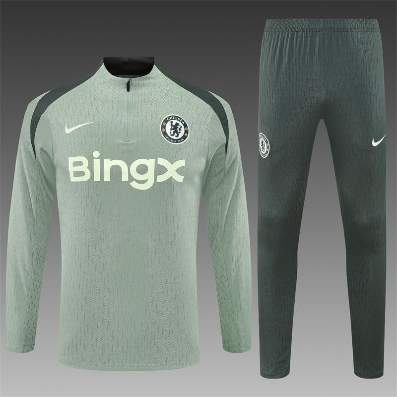 Chelsea Half-Pull Trainingspak 'Lichtgroen' 25/26 - VOLWASSENEN