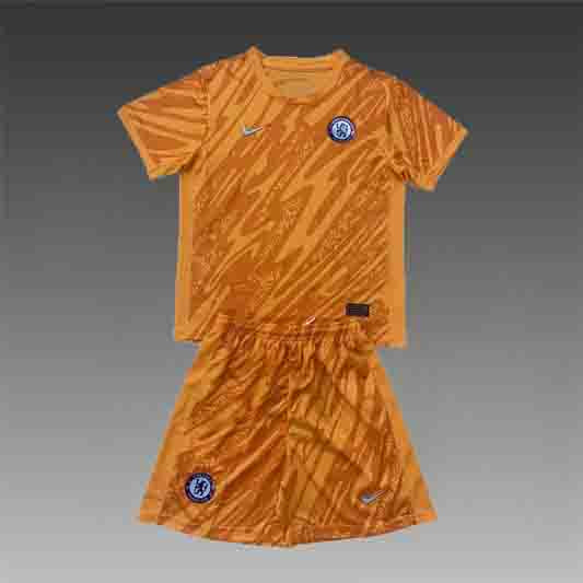 Chelsea Keeper Voetbalkit 'Oranje' 24/25 - KINDEREN