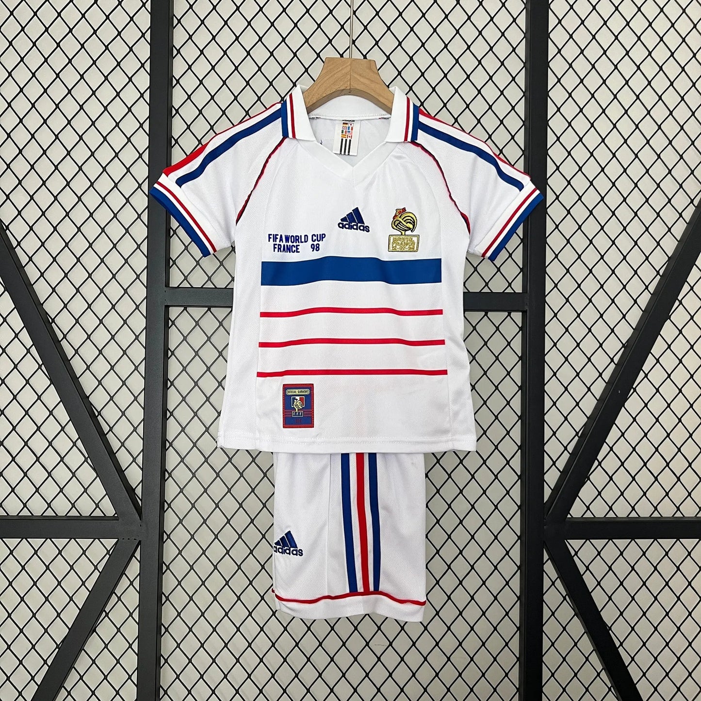 Frankrijk Retro 'Uit' Voetbalkit 1998 - KINDEREN