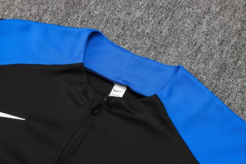 Inter Milan Half-Pull Trainingspak 'Zwart' - VOLWASSENEN