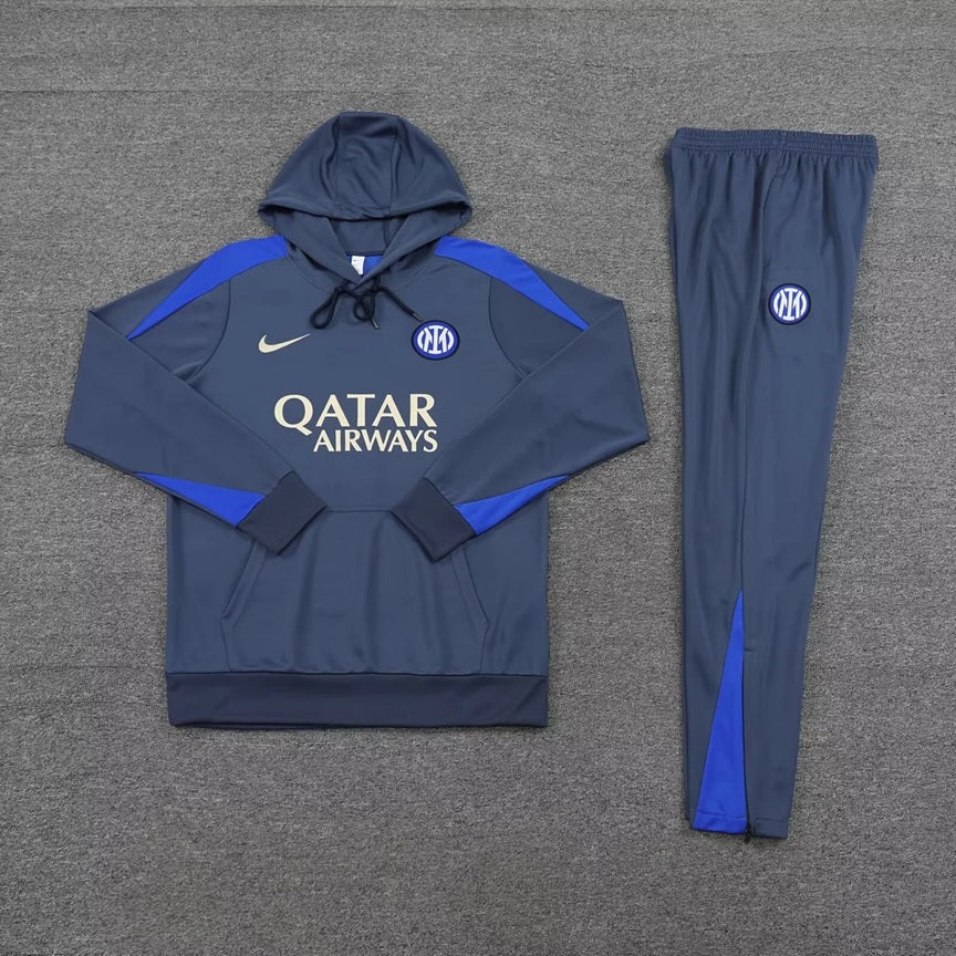Inter Milan Hooded Trainingspak 'Blauw' - VOLWASSENEN
