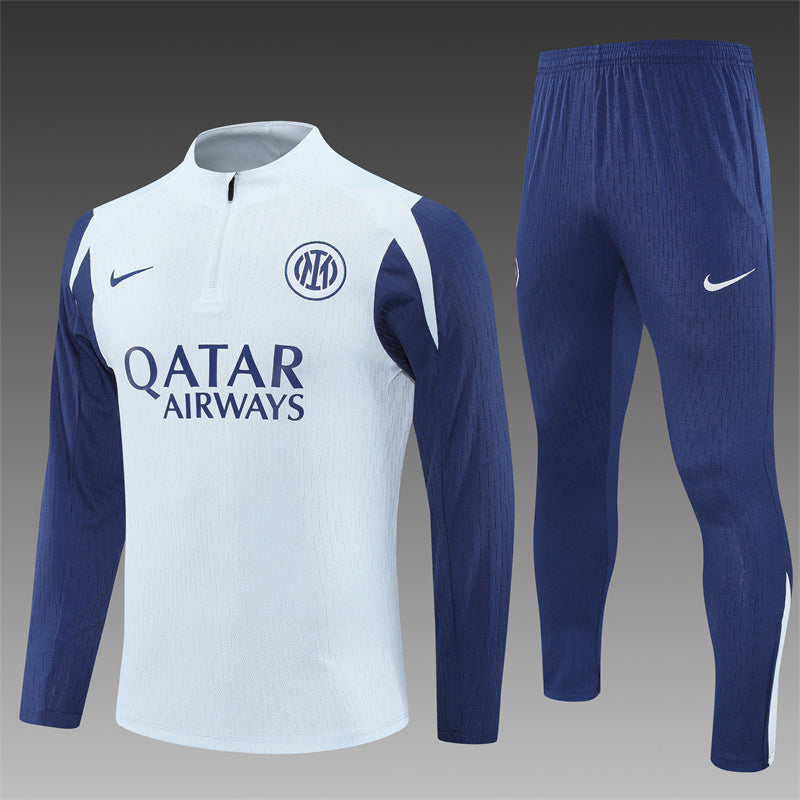 Inter Milan Half-Pull Trainingspak 'Wit' 25/26 - VOLWASSENEN