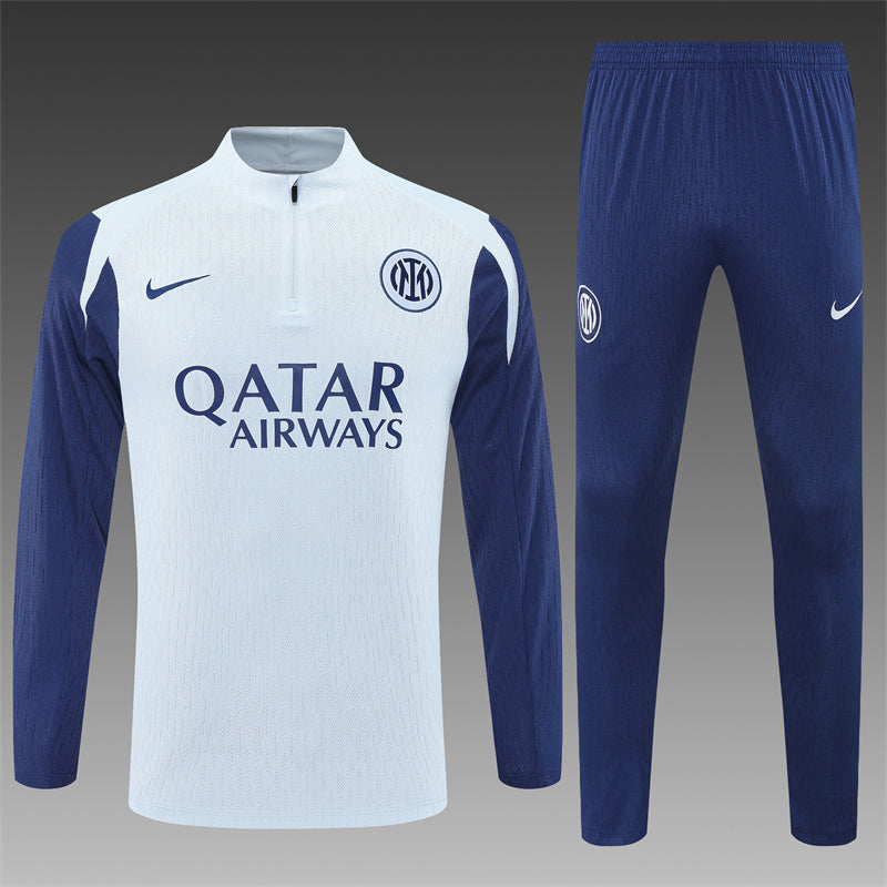 Inter Milan Half-Pull Trainingspak 'Wit' 25/26 - KINDEREN