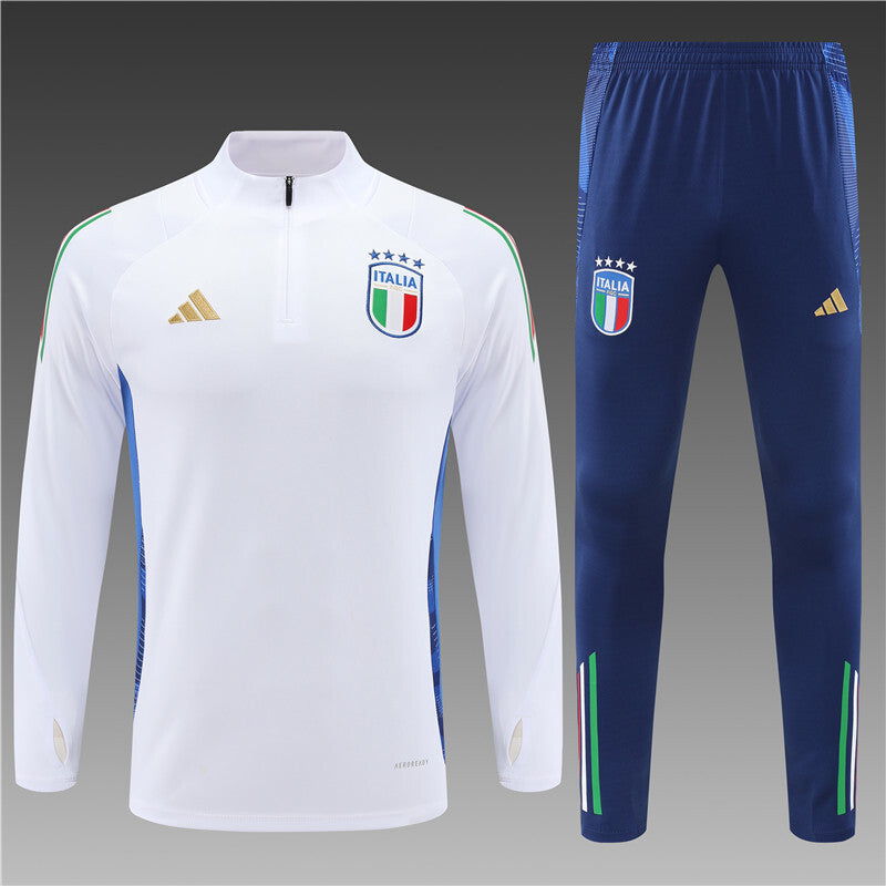 Italie Half-Pull Trainingspak 'Wit' 25/26 - KINDEREN