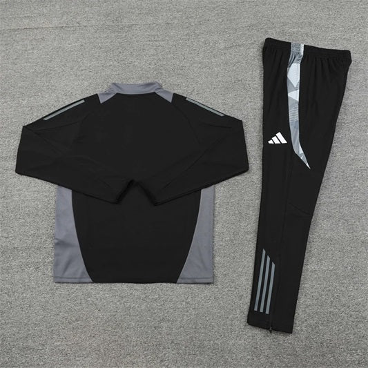 Italie Half-Pull Zip Trainingspak 'Zwart' - KINDEREN