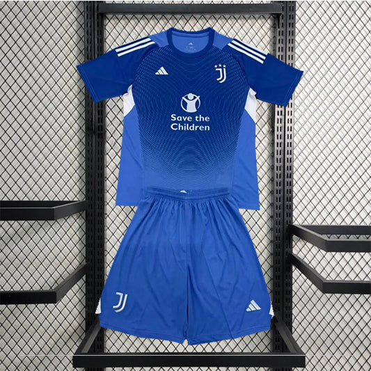 Juventus Keeper Voetbalkit 'Blauw' 25/26 - KINDEREN