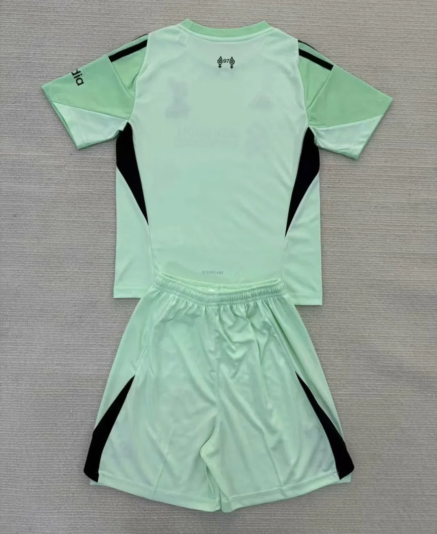 Liverpool Keeper Voetbalkit 'Groen' 25/26 - KINDEREN