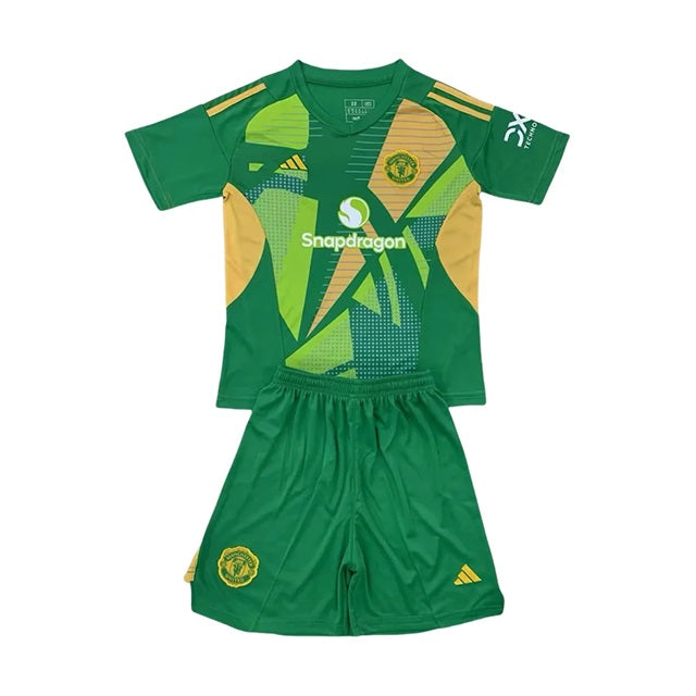Manchester United Keeper Voetbalkit 'Groen' 25/26 - KINDEREN