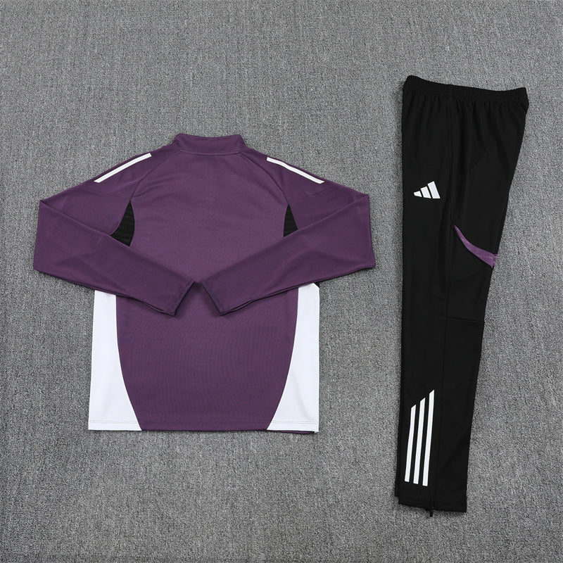 Manchester United Half-Pull Trainingspak 'Paars' 25/26 - KINDEREN