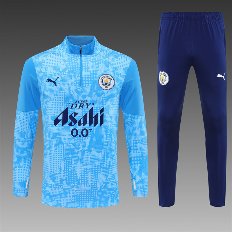 Manchester City Half-Pull Trainingspak 'Blauw' 25/26 - KINDEREN