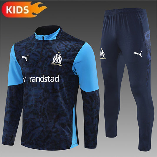 Marseille Half-Pull Trainingspak 'Blauw' 25/26 - KINDEREN