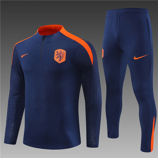Nederland Half-Pull Trainingspak 'Blauw' 25/26 - VOLWASSENEN
