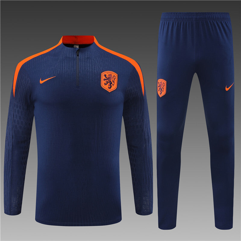 Nederland Half-Pull Trainingspak 'Blauw' 25/26 - KINDEREN