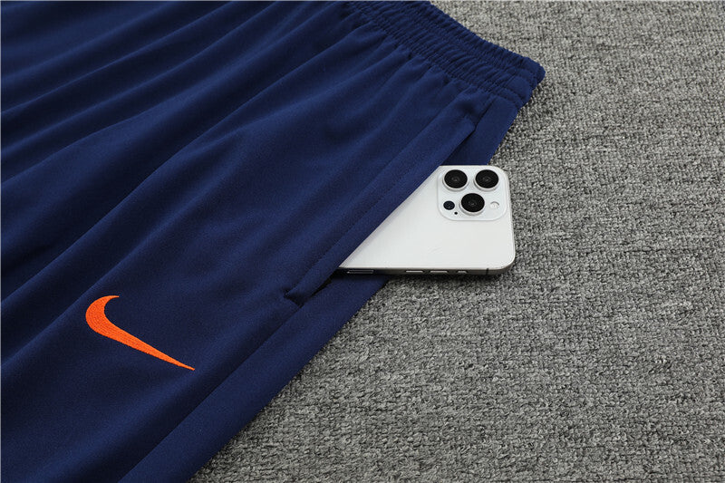 Nederland Half-Pull Trainingspak 'Blauw' 25/26 - KINDEREN