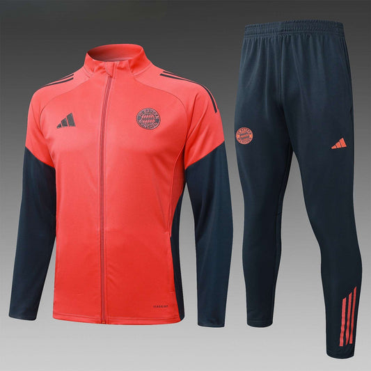 Bayern Munchen Full-zip Trainingspak 'Fluor/Grijs' 25/26 - VOLWASSENEN