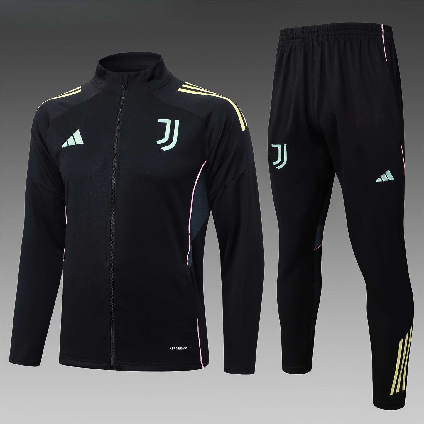 Juventus Full-zip Trainingspak 'Zwart' 25/26 - VOLWASSENEN