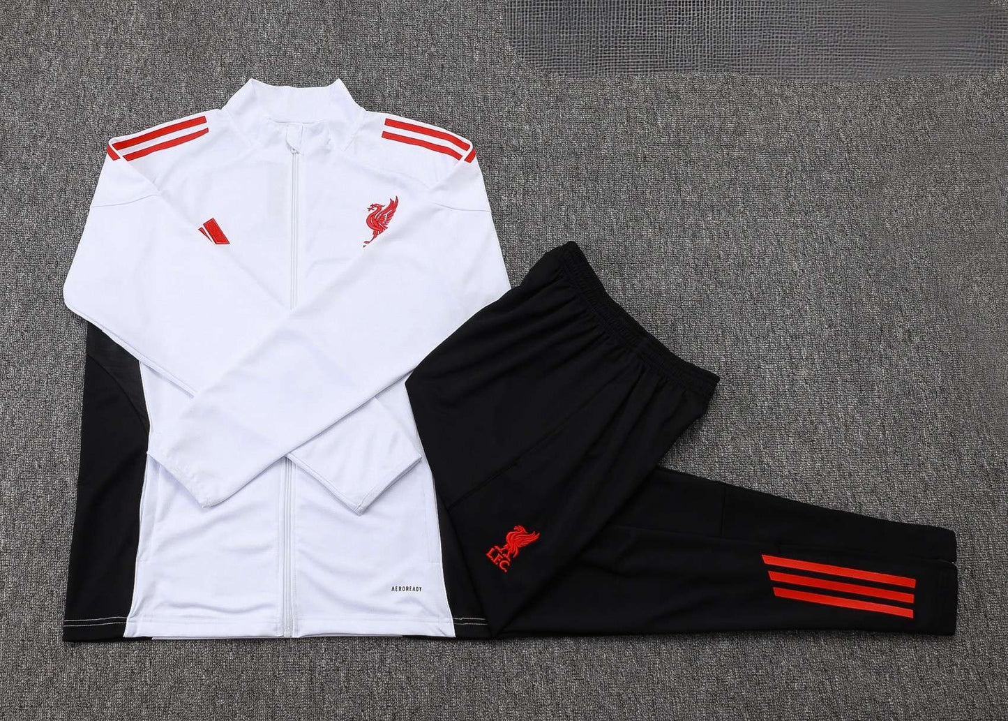 Liverpool Full-zip Trainingspak 'Wit' 25/26 - KINDEREN