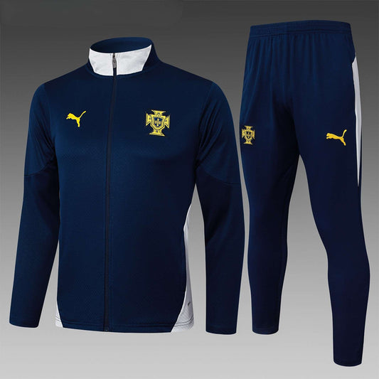 Portugal Full-zip Trainingspak 'Donkerblauw' 25/26 - VOLWASSENEN