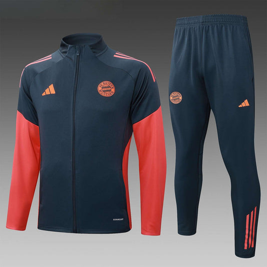 Bayern Munchen Full-zip Trainingspak 'Grijs/Fluor' 25/26 - VOLWASSENEN