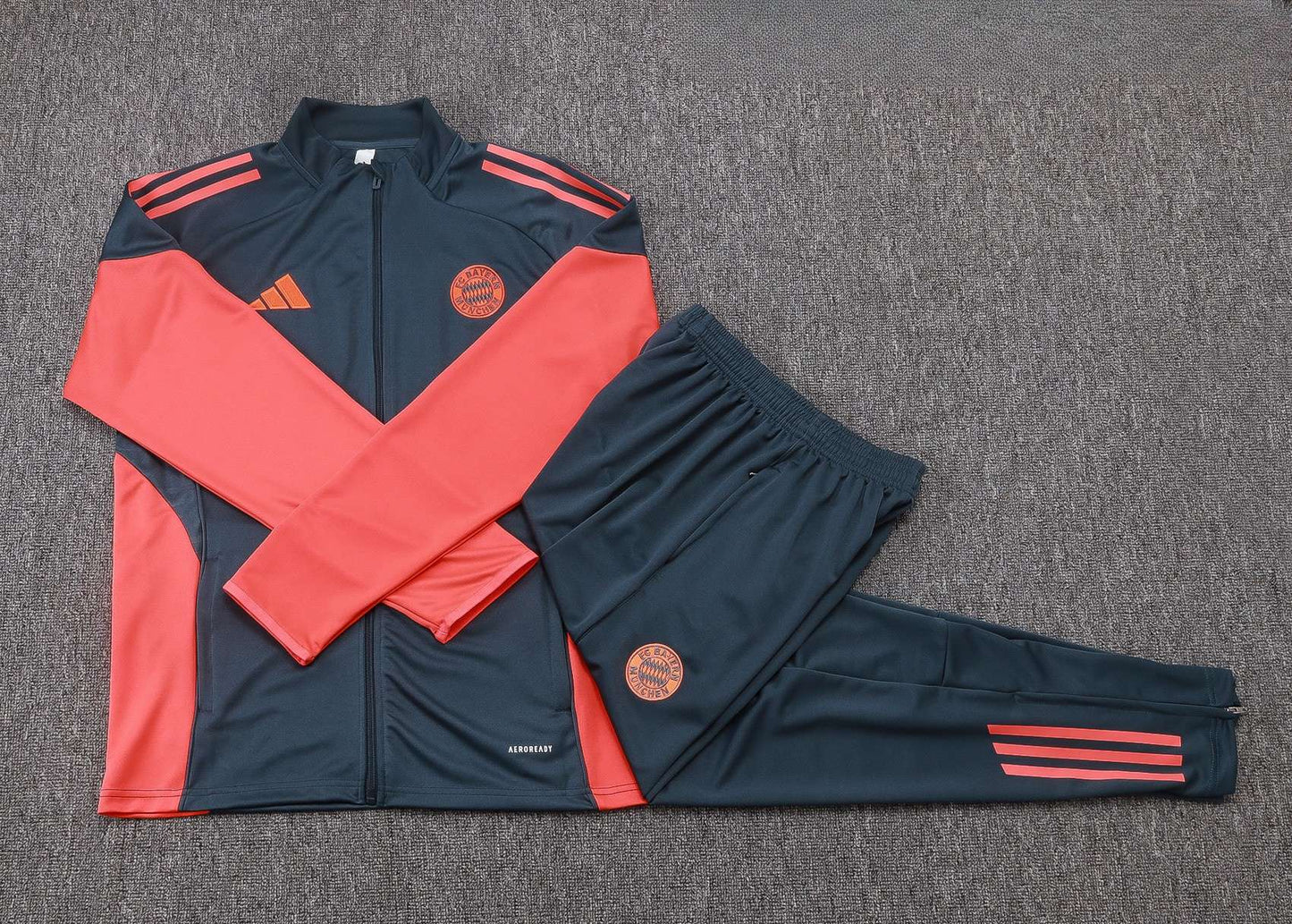 Bayern Munchen Full-zip Trainingspak 'Grijs/Fluor' 25/26 - VOLWASSENEN